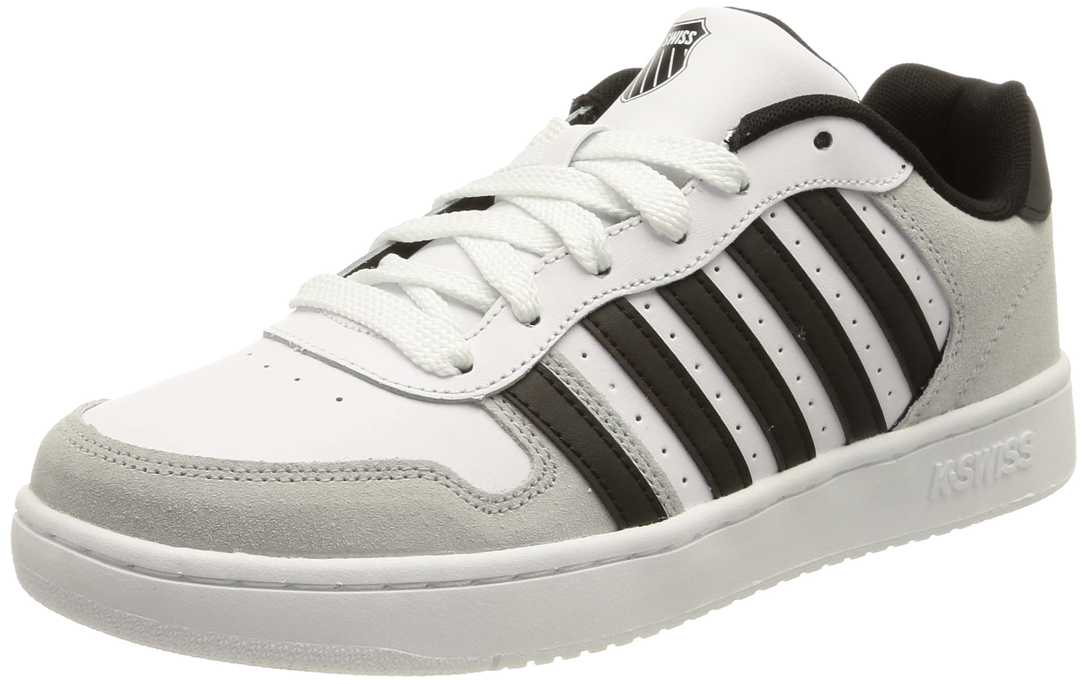 K-Swiss Men's Sneaker Casual Comfort Breathable LightweightATHLETE COURT SHOES Mens Size 9 US Trendy White